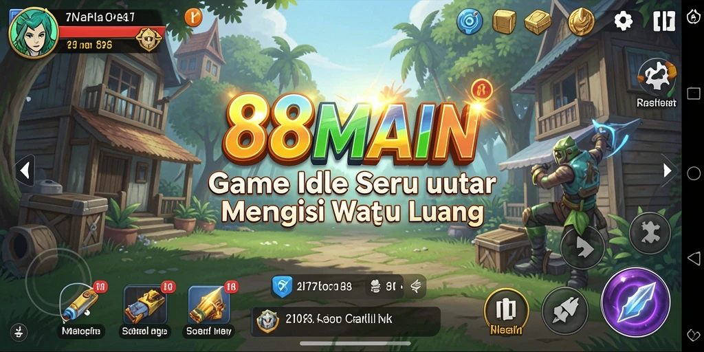 Tampilan gameplay 88MAIN dengan elemen Idle yang menarik.