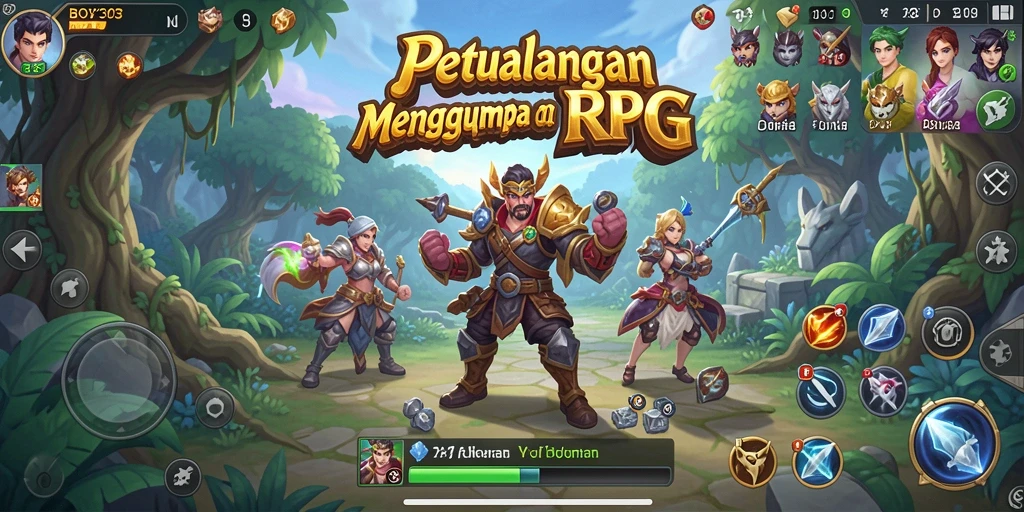 Tampilan gameplay BOY303 yang menawan dan penuh aksi RPG.