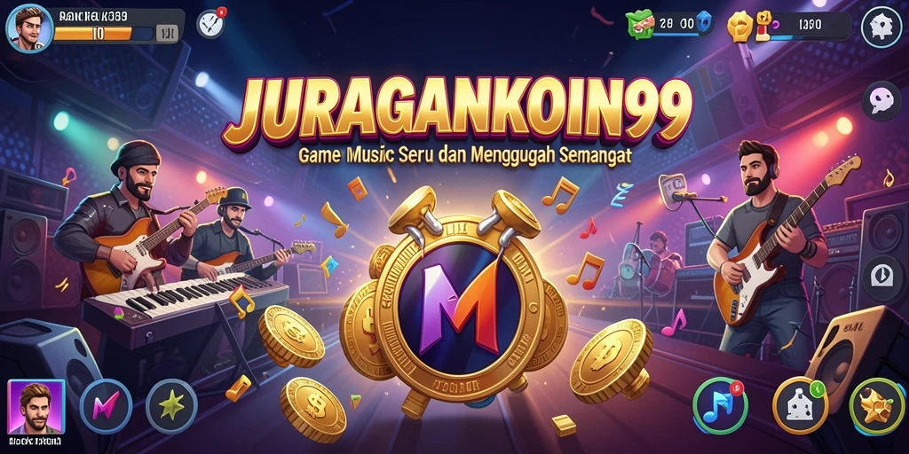 Screenshot gameplay <strong>JURAGANKOIN99</strong> menampilkan interaksi seru dengan musik.