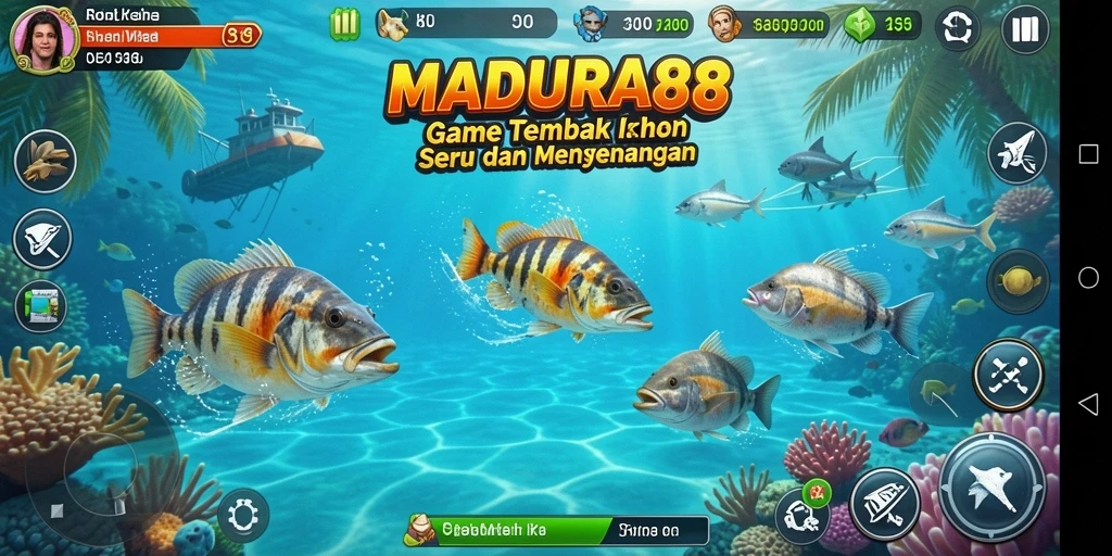 Gameplay seru menangkap ikan dalam MADURA88.