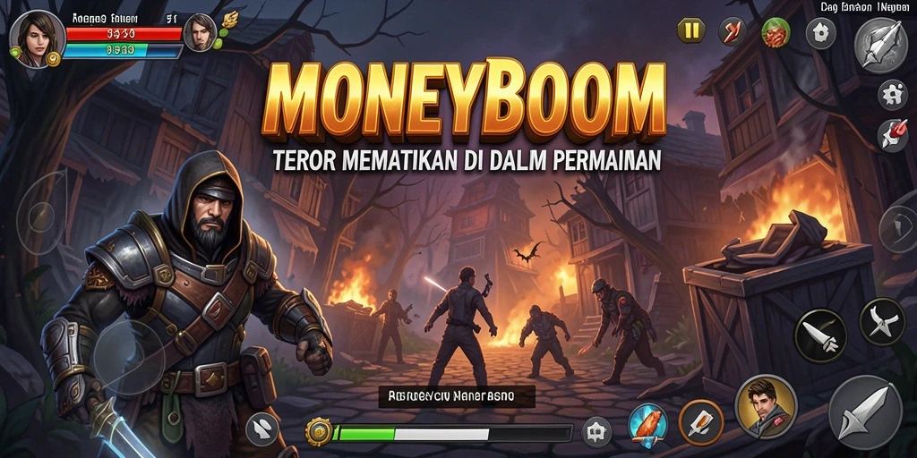 Gameplay MONEYBOOM yang menegangkan dan mencekam.