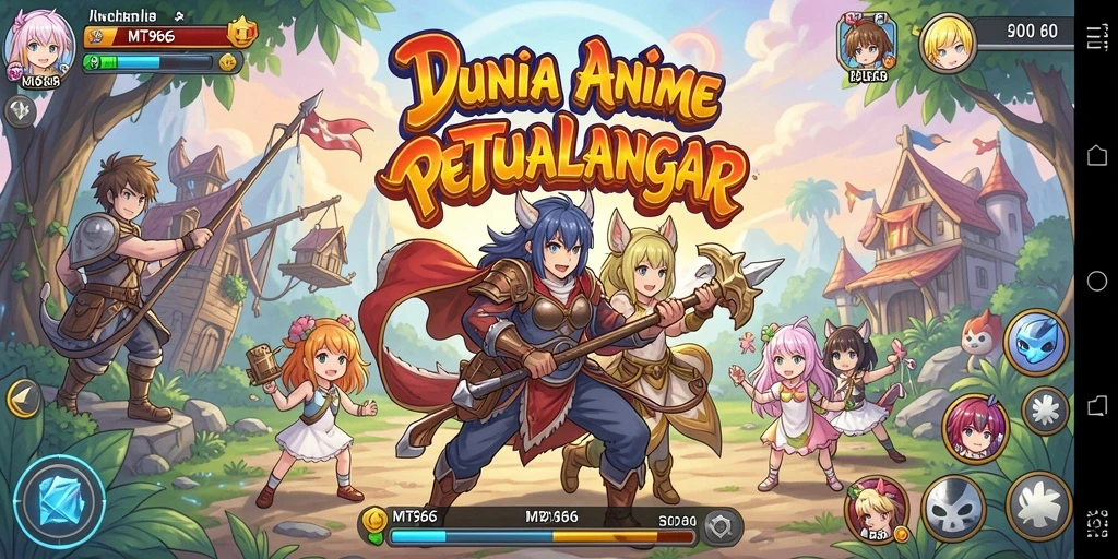 Screenshot gameplay <strong>MT966</strong> menunjukkan karakter Anime beraksi dalam petualangan seru.