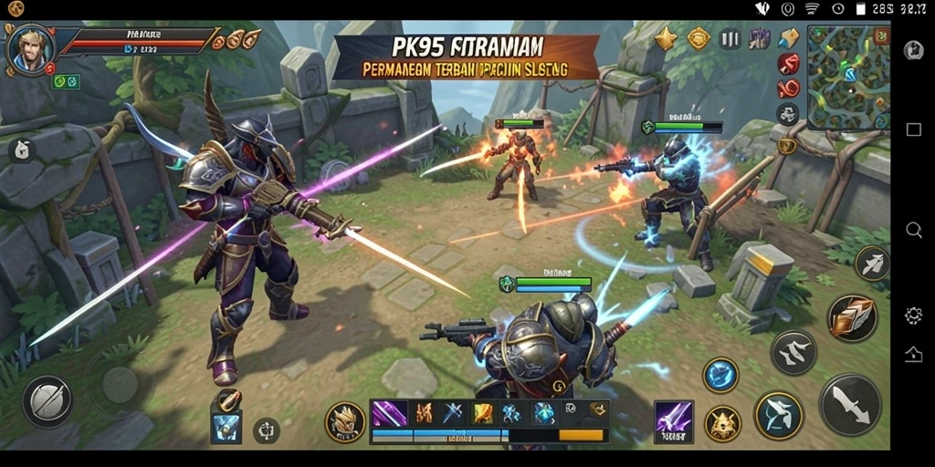 Tampilan gameplay PK95 menunjukkan aksi strategis yang mendebarkan.